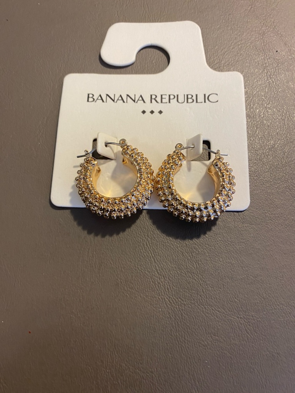 NWT BANANA REPUBLIC HOOP EARRINGS